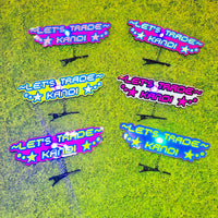 LED Medium *Let's Trade Kandi* Hair Clip Set Of 6