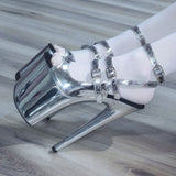 8in Multicolors Stripper Exotic Pole Dancer Shoes Platform Boots Heels