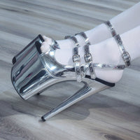 8in Multicolors Stripper Exotic Pole Dancer Shoes Platform Boots Heels