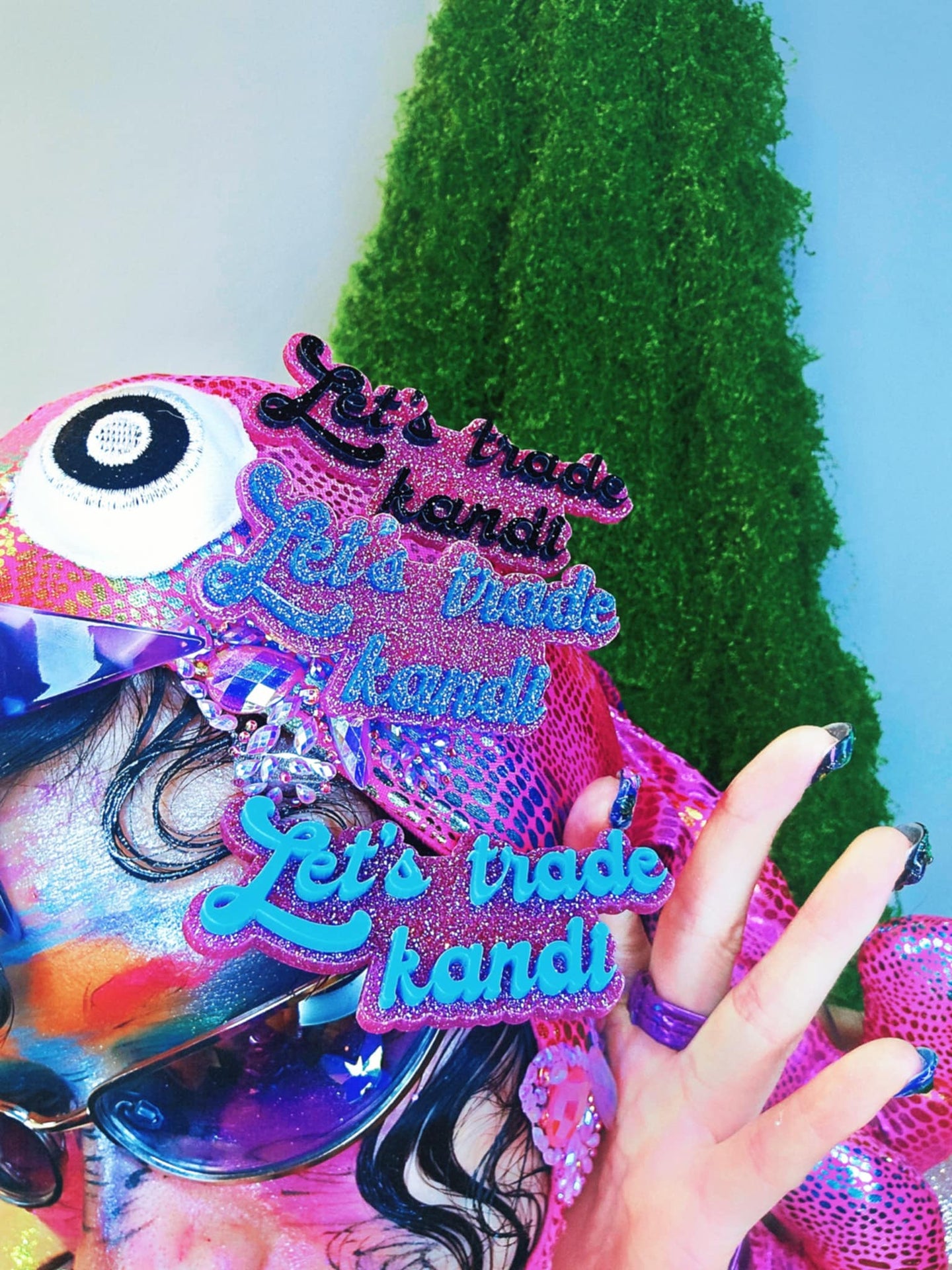 "Let's Trade Kandi" Hair Clip