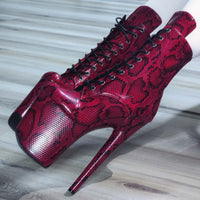 8in Multicolors Stripper Exotic Pole Dance Dancer Shoes Platform Boots Heels