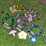 Double Braided Kandi Bracelet with Charms