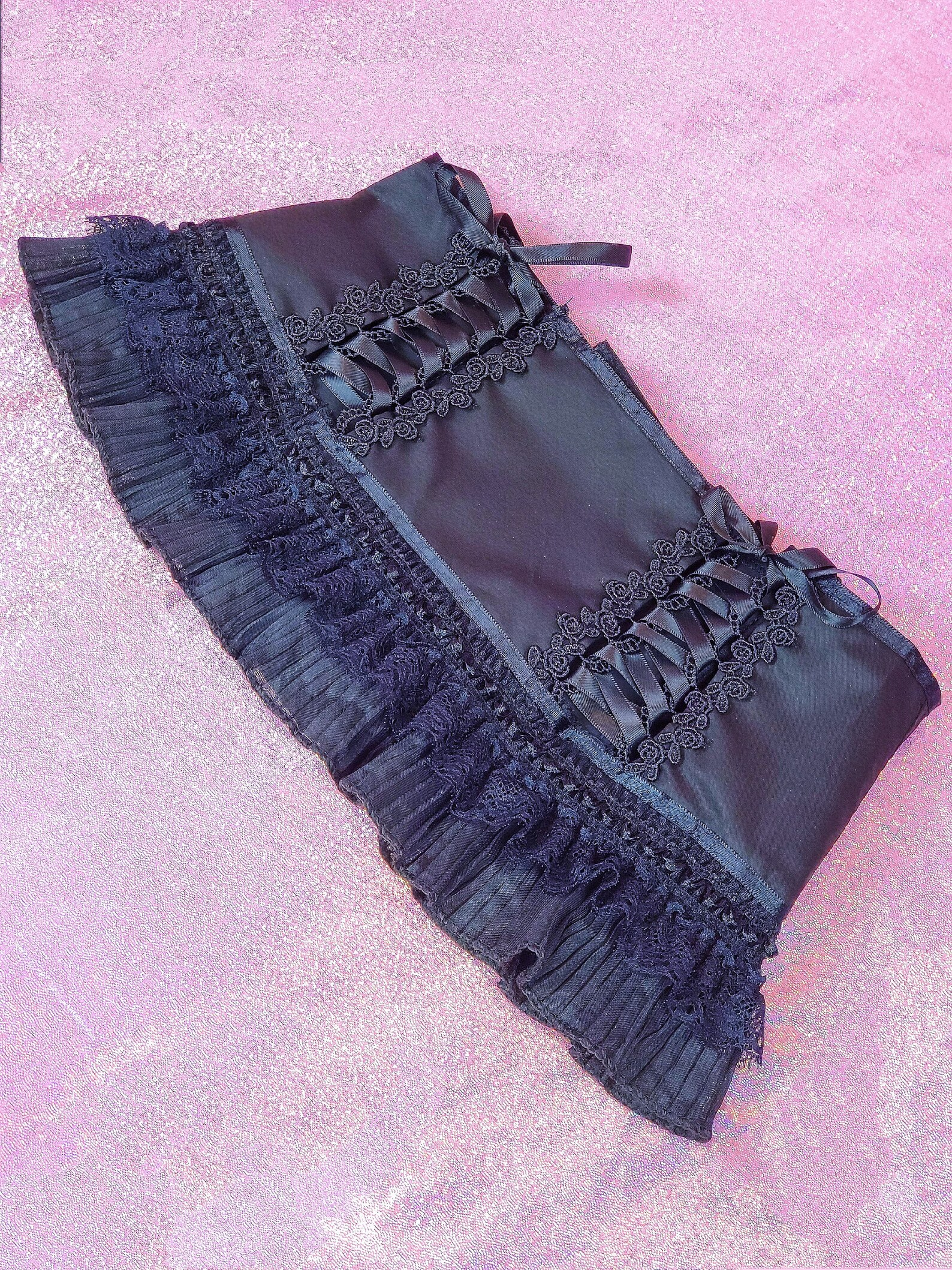 Alternative Fashion Purple Butterfly Dress Qipao Corset Belt