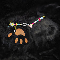 Multicolors Furry Paw Gloves