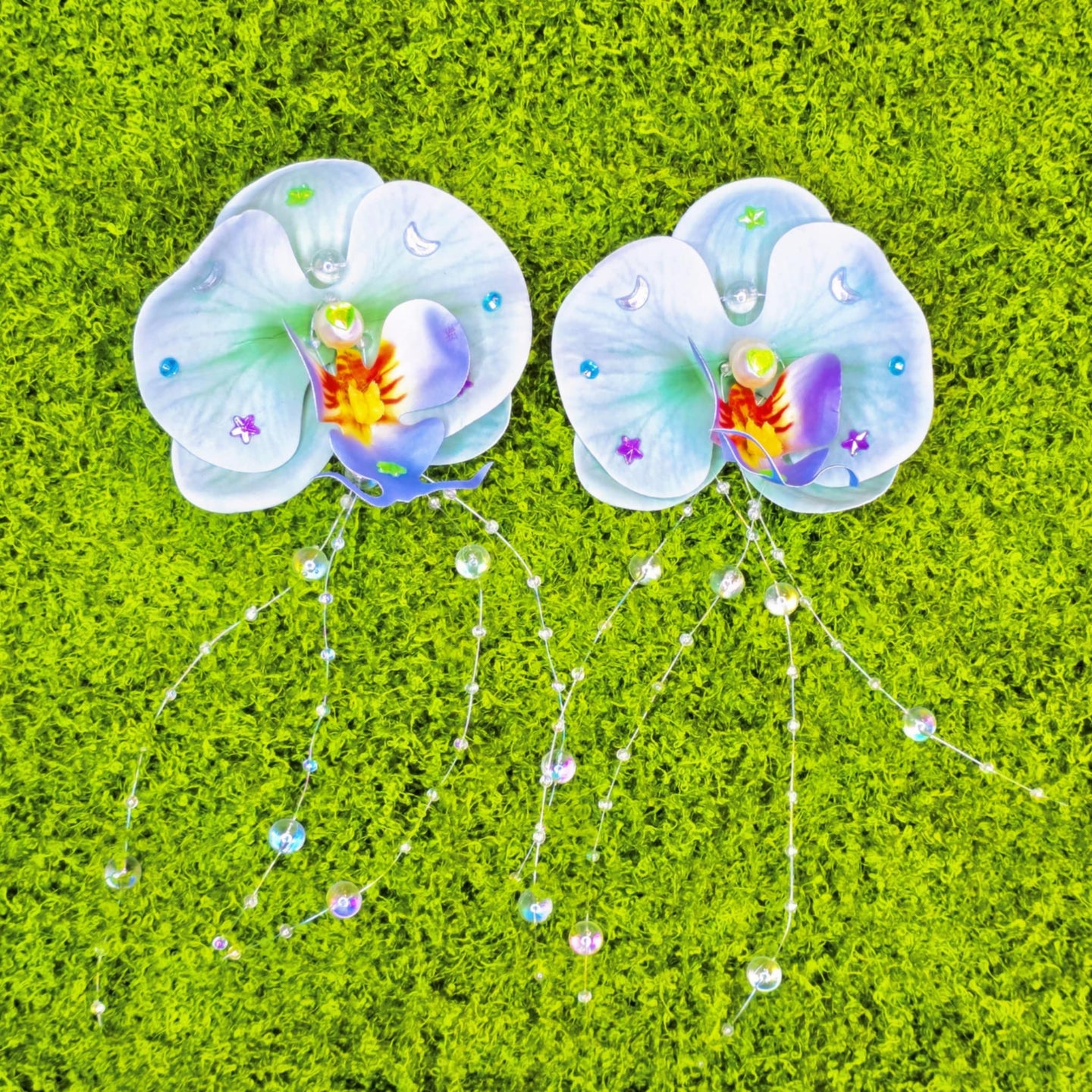 Orchid Hair Clip/Pin (Pair)