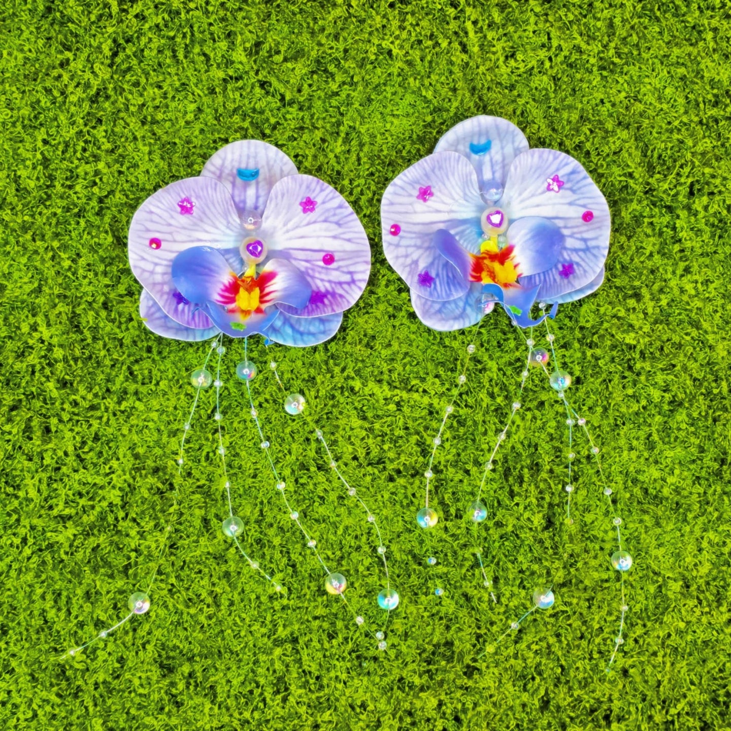 Orchid Hair Clip/Pin (Pair)