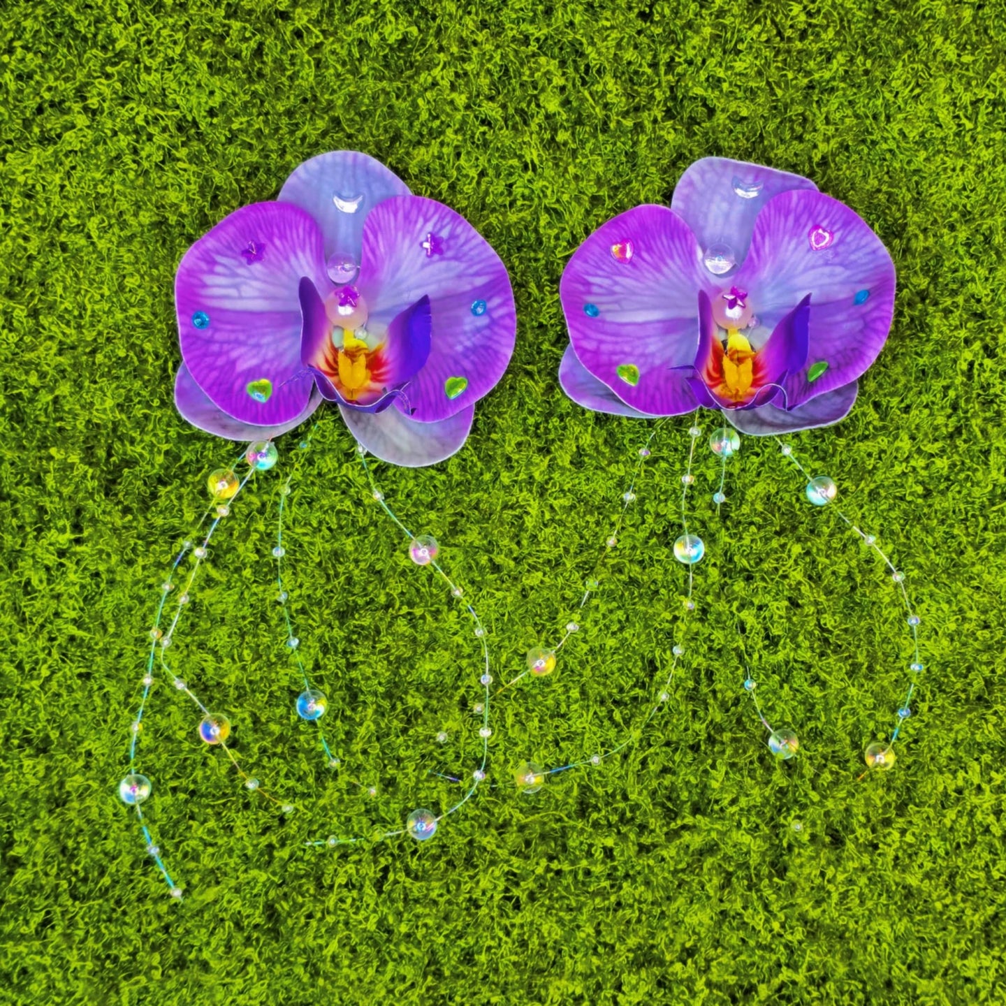 Orchid Hair Clip/Pin (Pair)