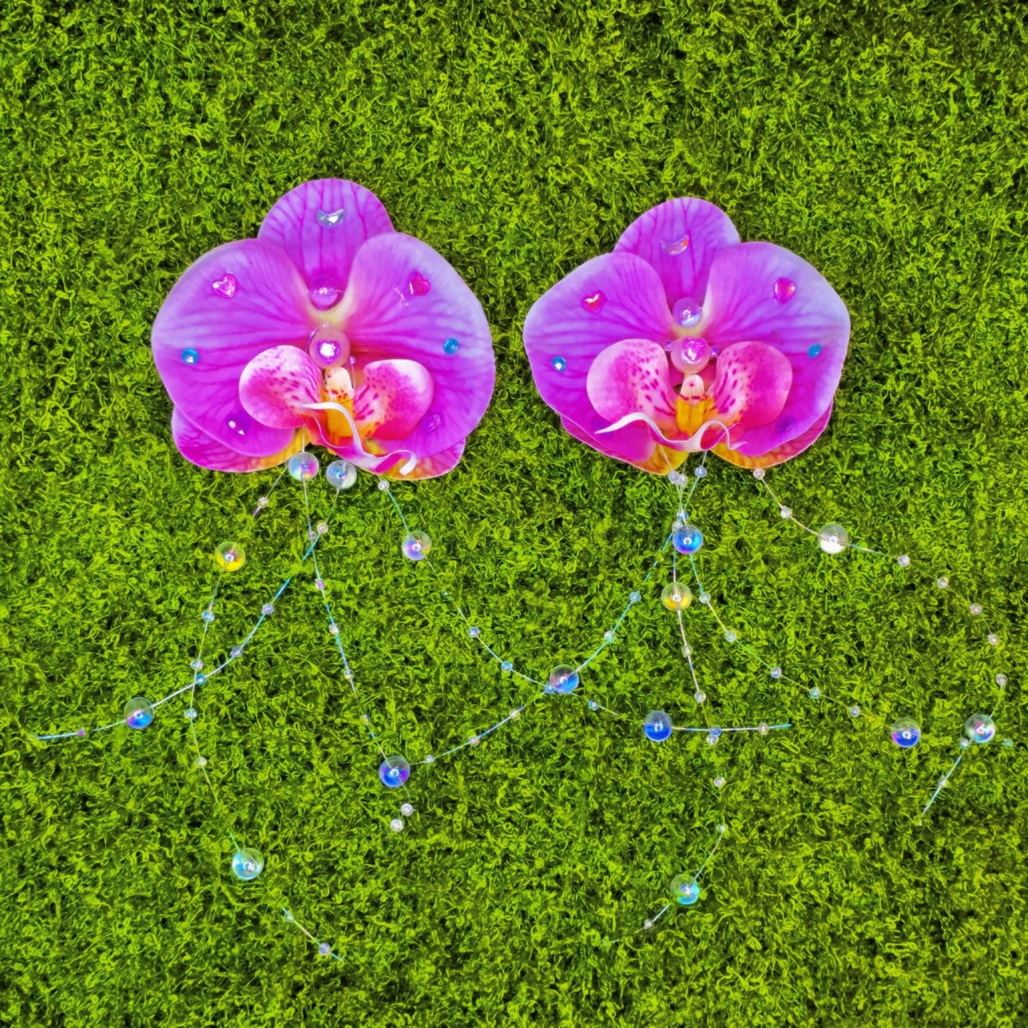 Orchid Hair Clip/Pin (Pair)