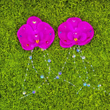 Orchid Hair Clip/Pin (Pair)