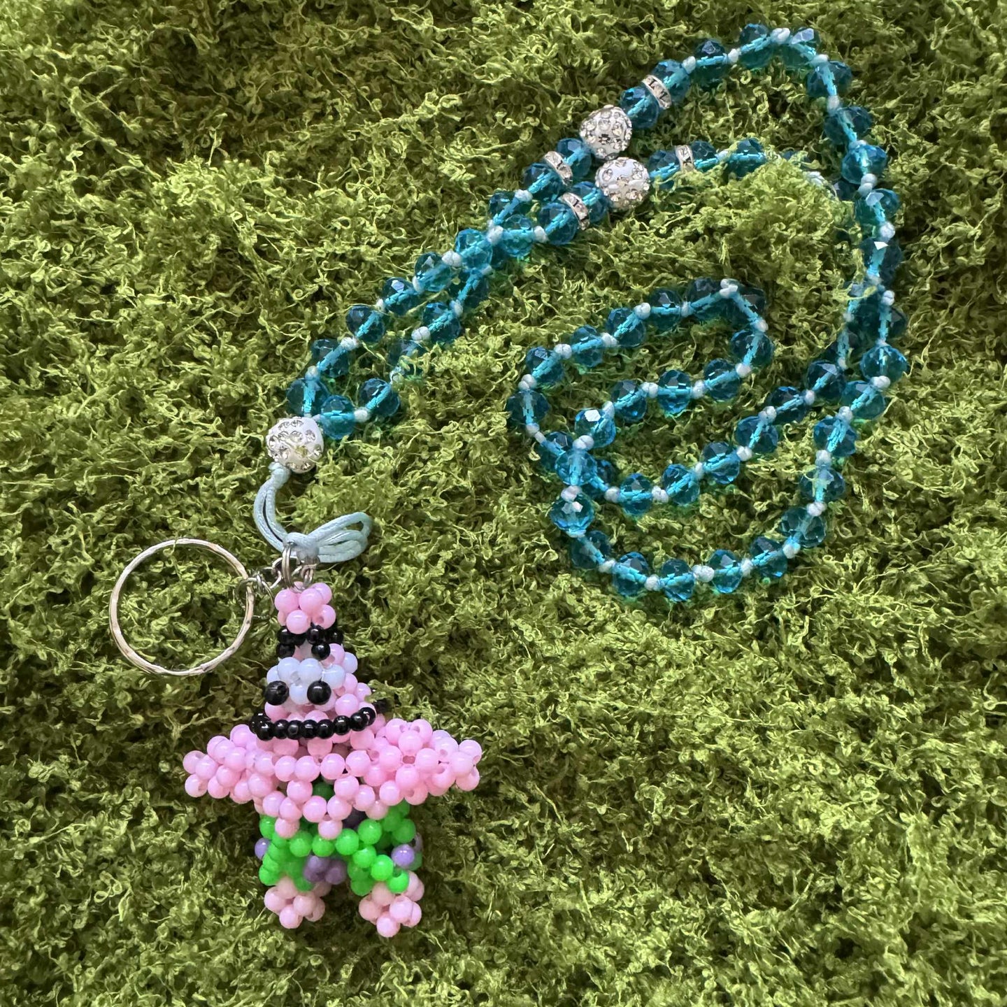 Small Kandi Keychain Necklace - Patrick S.Fish