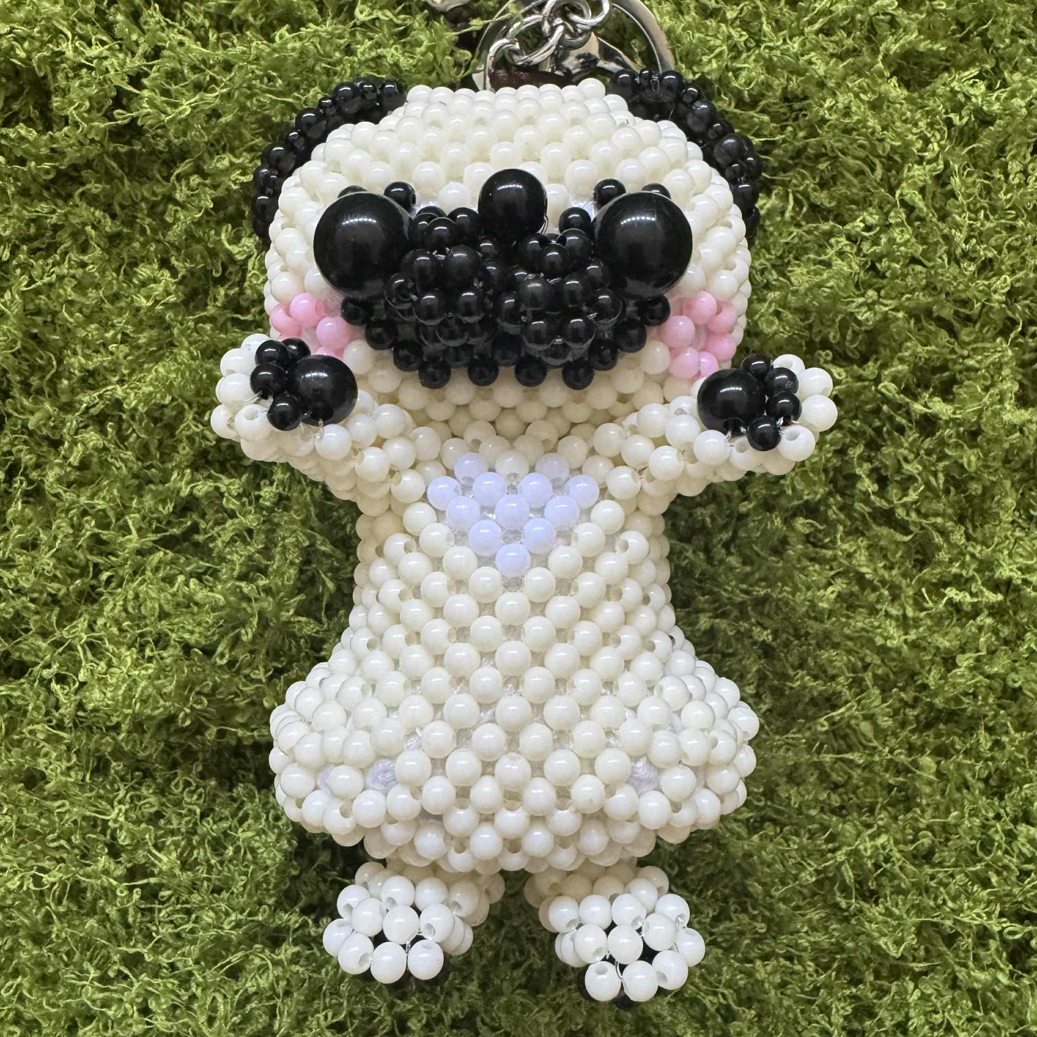 Kandi Keychain Necklace - Happy Pug