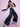Raver Pants PU Leather Style Buckle Chained Wide Leg Pants Alternative