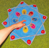 Beginner Friendly Easy Flow Star Finger Hook Traditional Dapo Star Flowstar Festival Rave Spinning Cloth Flow Toy Flow Prop