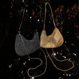 Chain Rhinestones Shoulder Money Bag