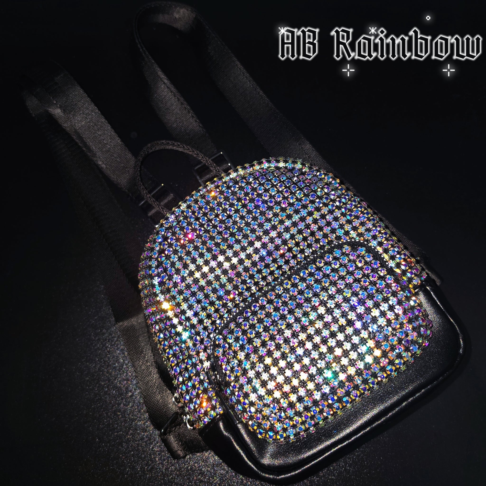 Rhinestones Mini Backpack Money Bag