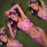 3D Flower Rhinestones Micro Bikini Set