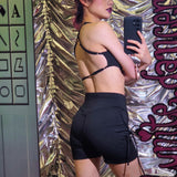 (SIZE S-XXL) Black Bows Workout Set