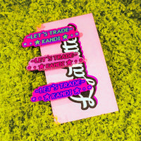 Mini *Let's Trade Kandi* Hair Clip Set Of 6