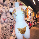 Jewel Micro Bikini Clear Strings Set