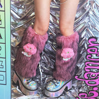 15+ Styles Multicolors Furry Leg Warmers