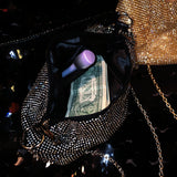 Chain Rhinestones Shoulder Money Bag