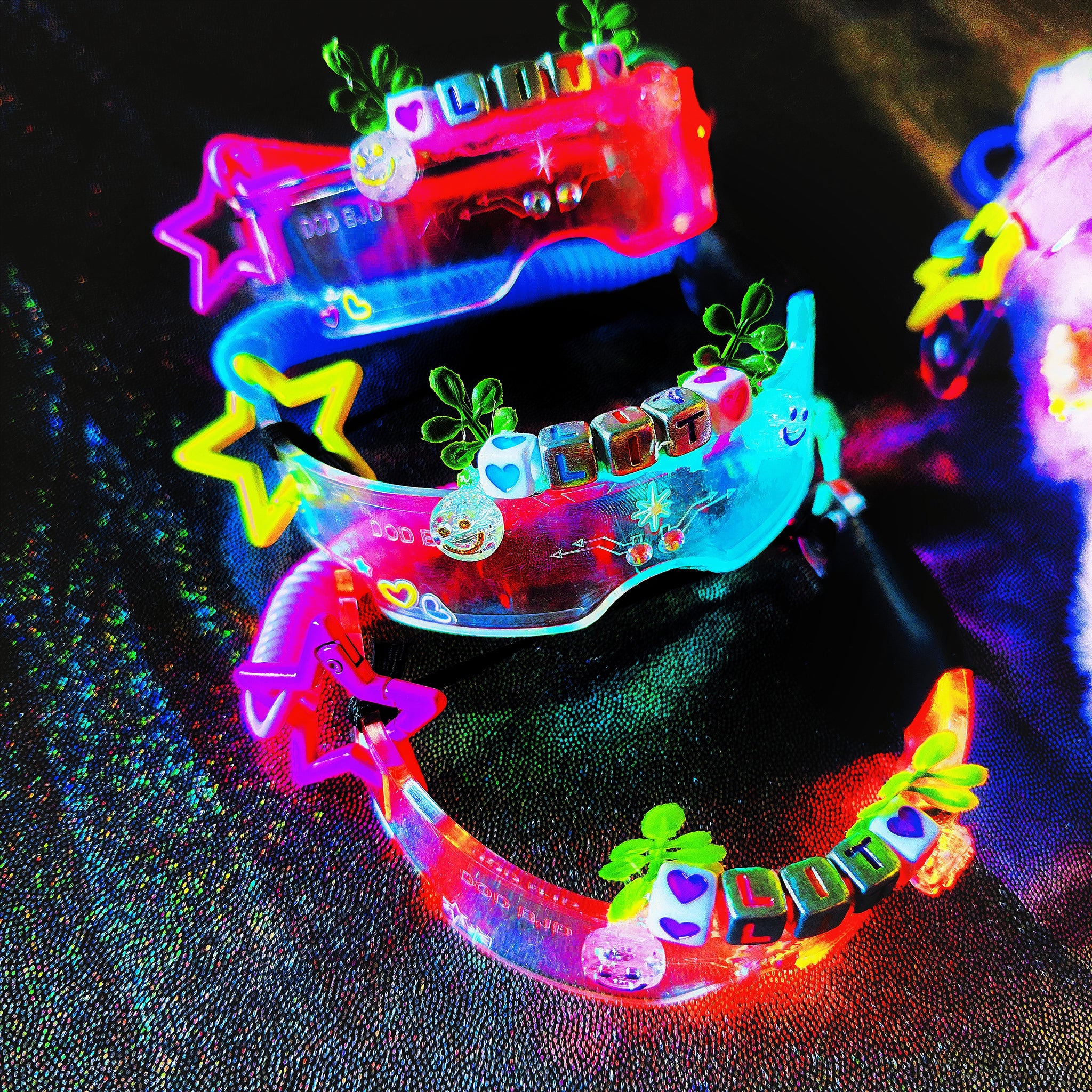 Litbibu LED rave glasses