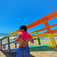 Multicolors Shoulder Top