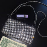 Rhinestones Chain Shoulder  Clutch Purse