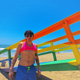 Multicolors Shoulder Top