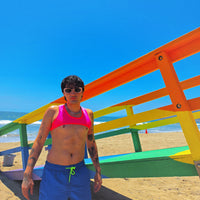 Multicolors Shoulder Top