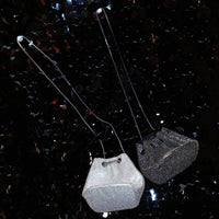 Long Straps Small Rhinestones Money Bag