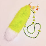 Beaded Furry Tail Keychain