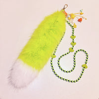Beaded Furry Tail Keychain