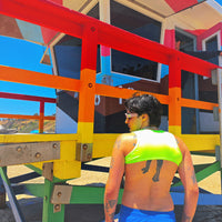 Multicolors Shoulder Top