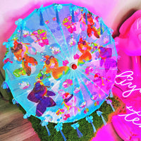 Disco Oranda Goldfish Fringed Parasol ( Comes With Carrying Bag )