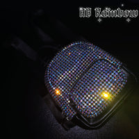 Rhinestones Mini Backpack Money Bag