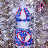 Disco Oranda Goldfish Baby/Navy Blue Rave Set