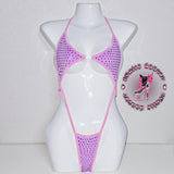 Multicolors Rhinestones Slingshot Bodysuit Adjustable