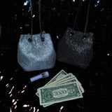 Long Straps Small Rhinestones Money Bag