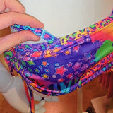 Multicolors 3-Piece Rhinestones Bikini Adjustable Set