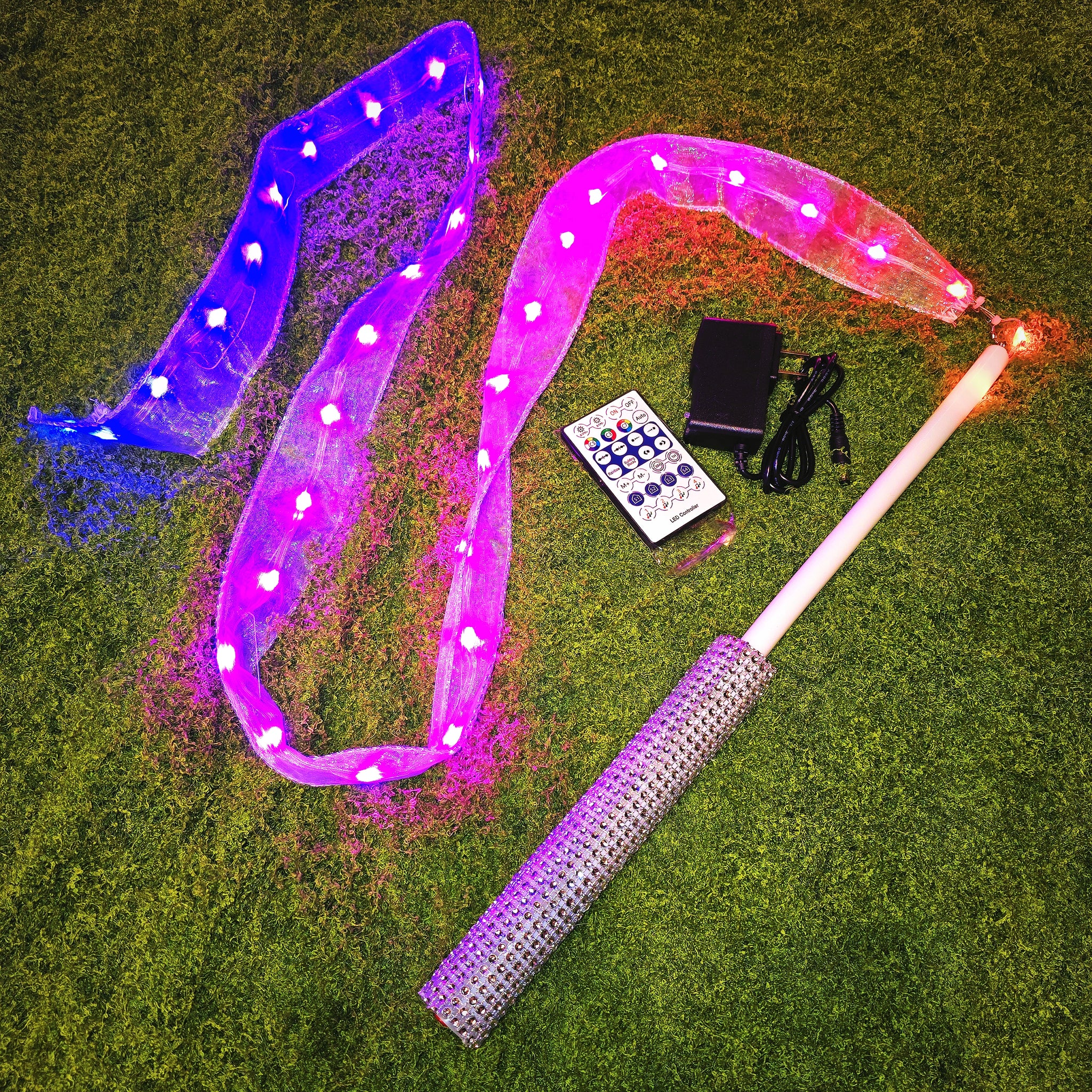 LED Rainbow Ribbon Flow Art