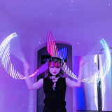 LED Rainbow Ribbon Flow Art