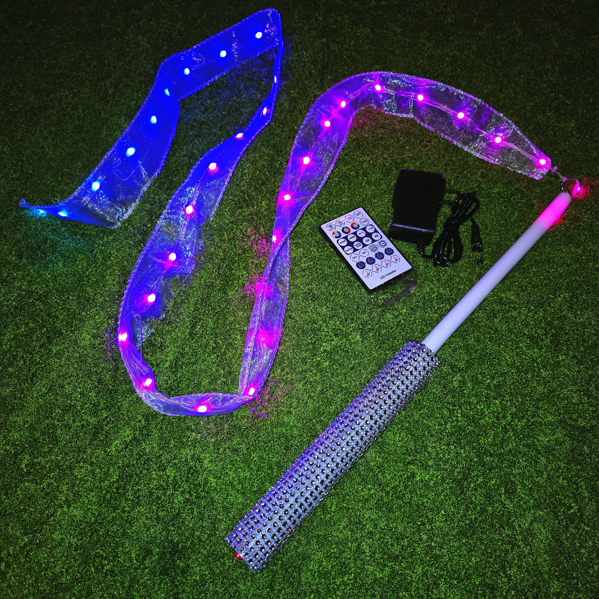 LED Rainbow Ribbon Flow Art