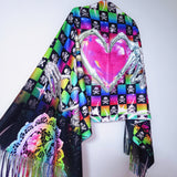 4eva Ra1nb0w L0v3 Fringed Pash