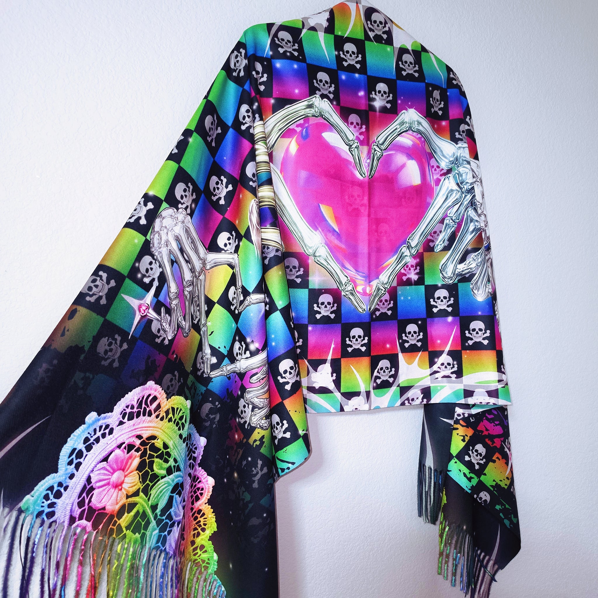 4eva Ra1nb0w L0v3 Fringed Pash