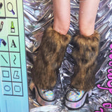 15+ Styles Multicolors Furry Leg Warmers