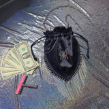 Multicolors Drawstring Rhinestones Dancer Money Bag