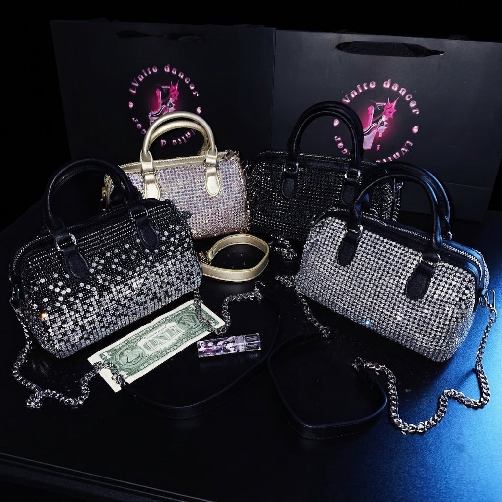 Boston Rhinestones Money Bag
