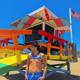 Multicolors Shoulder Top