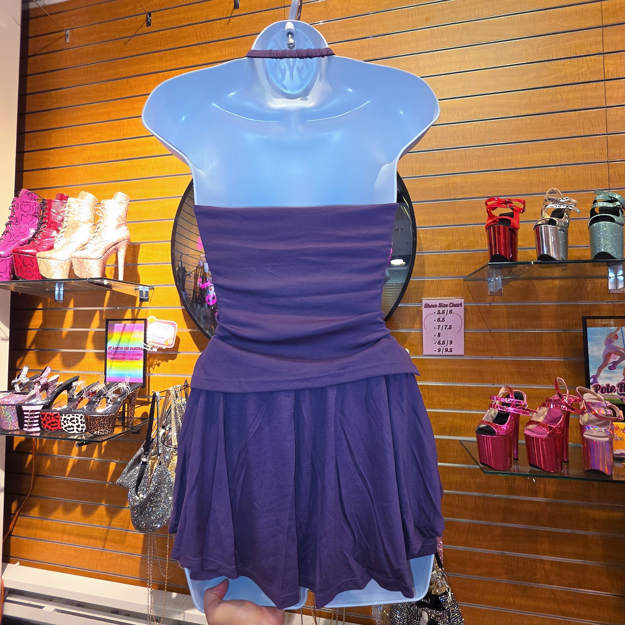Pink/Purple Workout Top Skorts Set